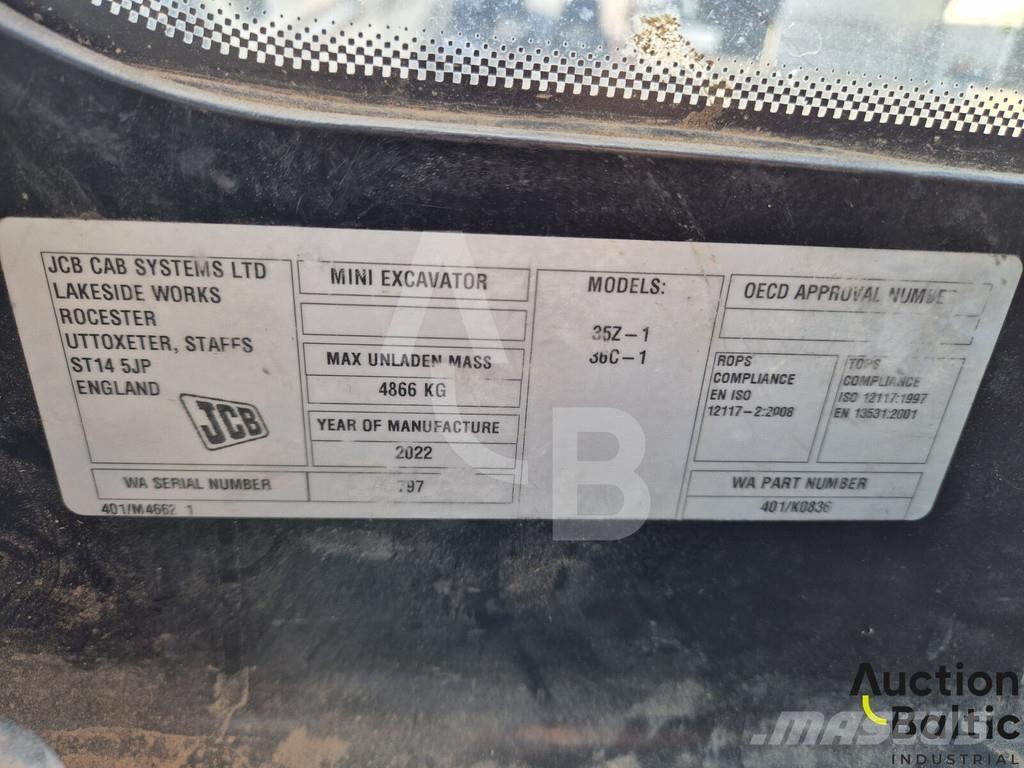 JCB 36C-1 حفارات صغيرة أقل من 7 طن (حفارات صغيرة)