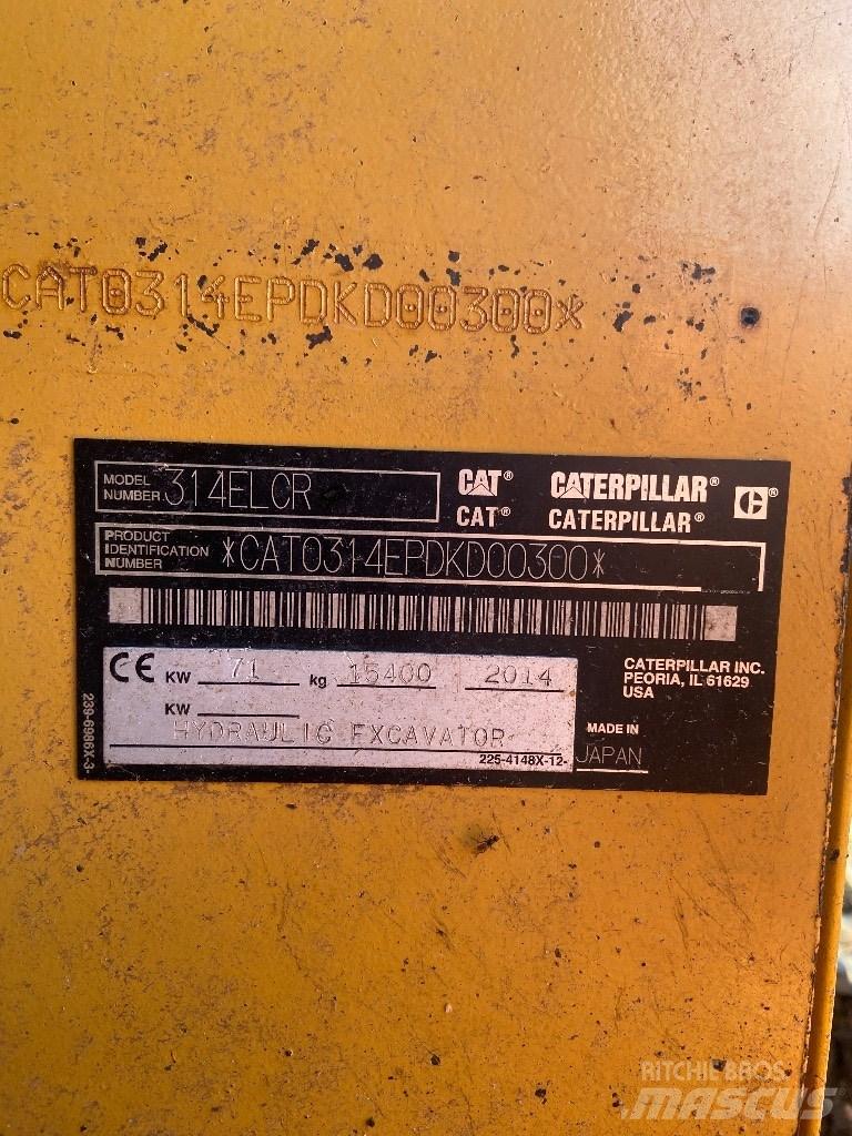 CAT 314 E LCR حفارات زحافة