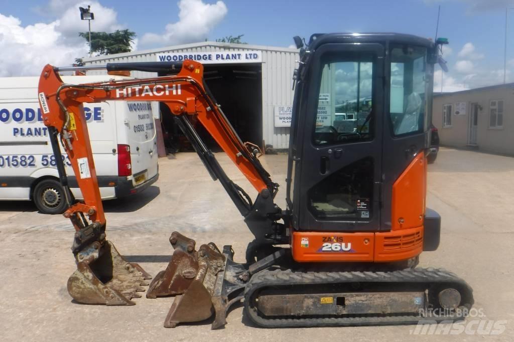 Hitachi ZX 26 U-6 حفارات صغيرة أقل من 7 طن (حفارات صغيرة)
