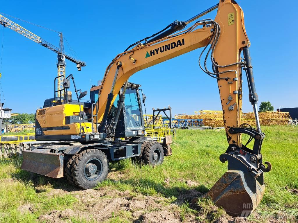 Hyundai HW140 حفارات بعجل