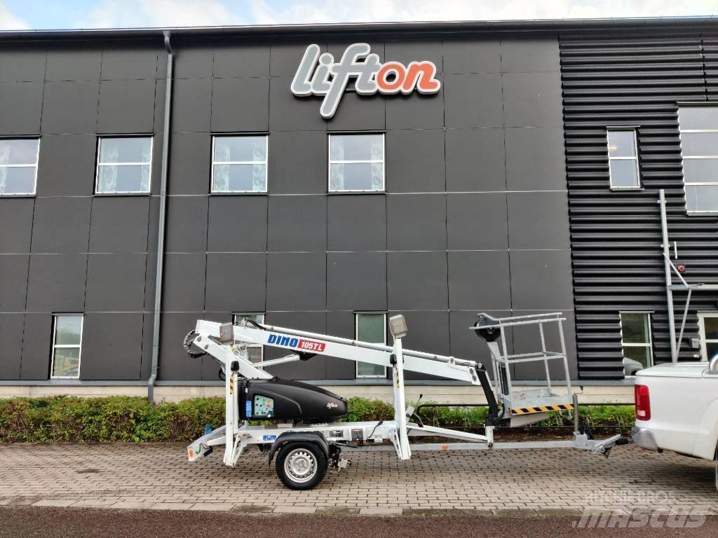 Dino 105 TL Skylift المنصات الهوائية المثبتة على مقطورة
