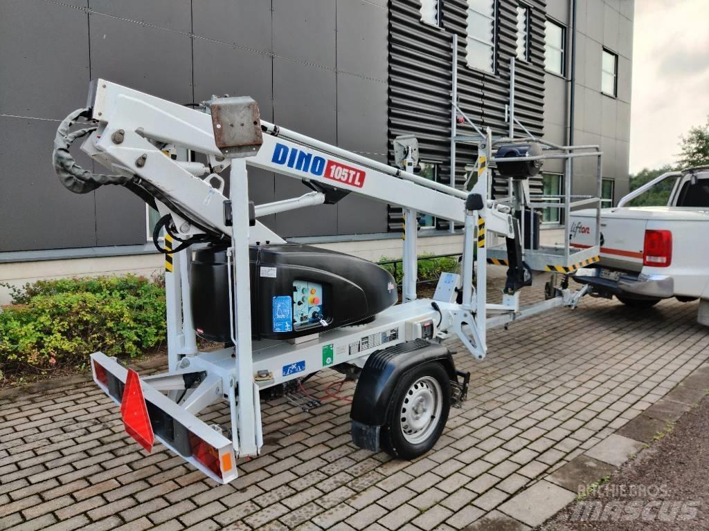 Dino 105 TL Skylift المنصات الهوائية المثبتة على مقطورة