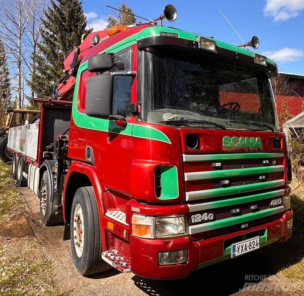 Scania P 124 GB شاحنات الرافعات