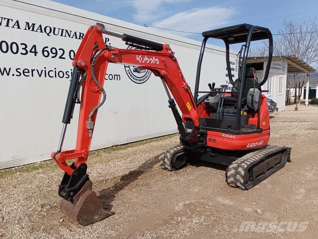 Kubota U 20-3 حفارات صغيرة أقل من 7 طن (حفارات صغيرة)