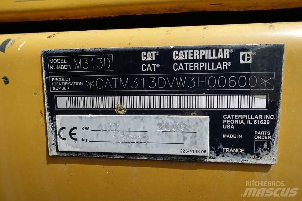 CAT M313 D حفارات بعجل