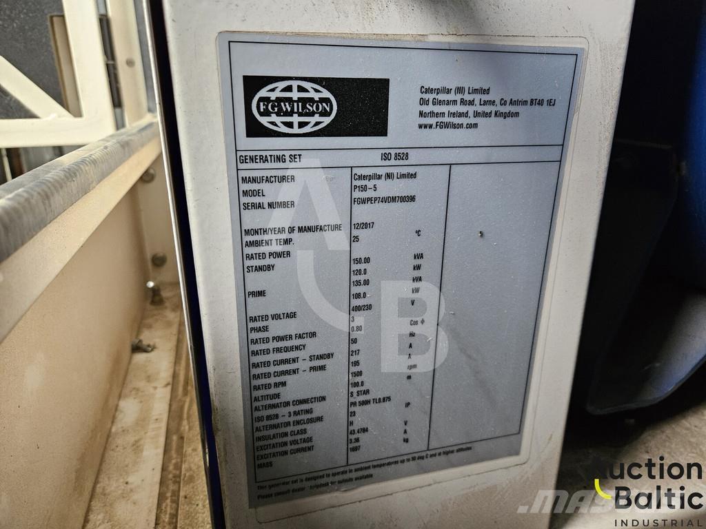 FG Wilson P150-5 مولدات ديزل