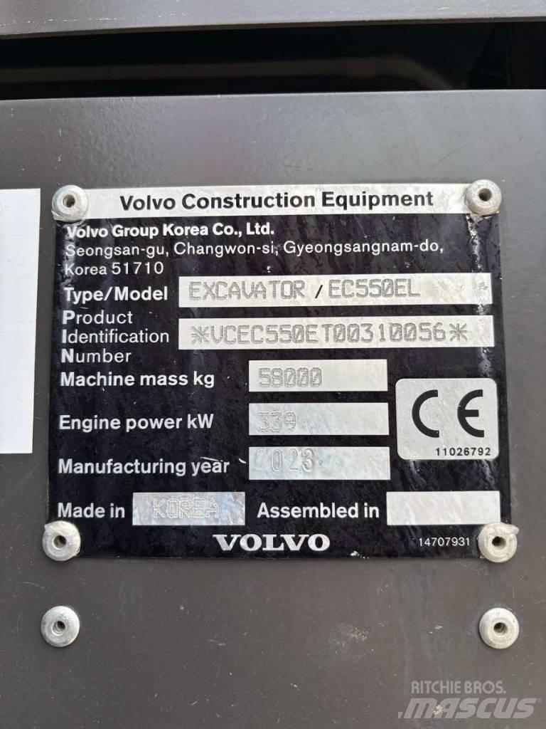 Volvo EC550EL حفارات زحافة