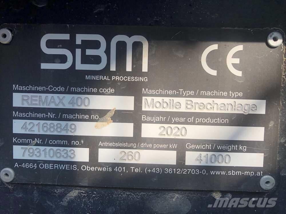 SBM Remax 400 الكسارات المتنقلة