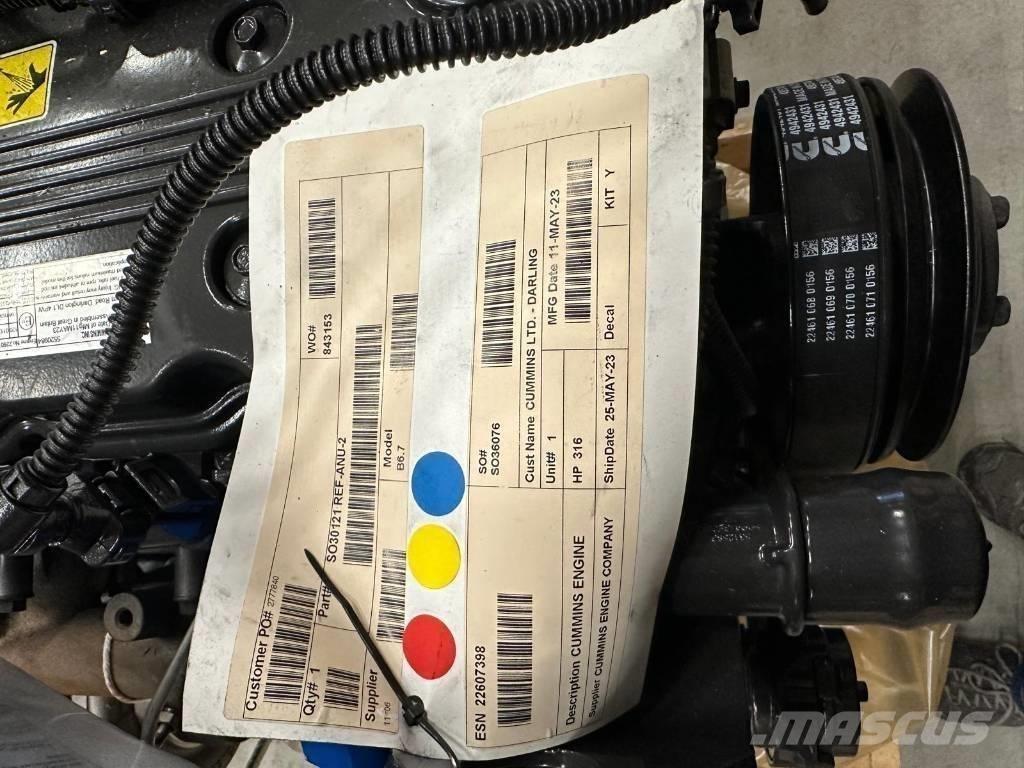 Cummins B6.7 FR95272 ماكينات زراعية أخرى