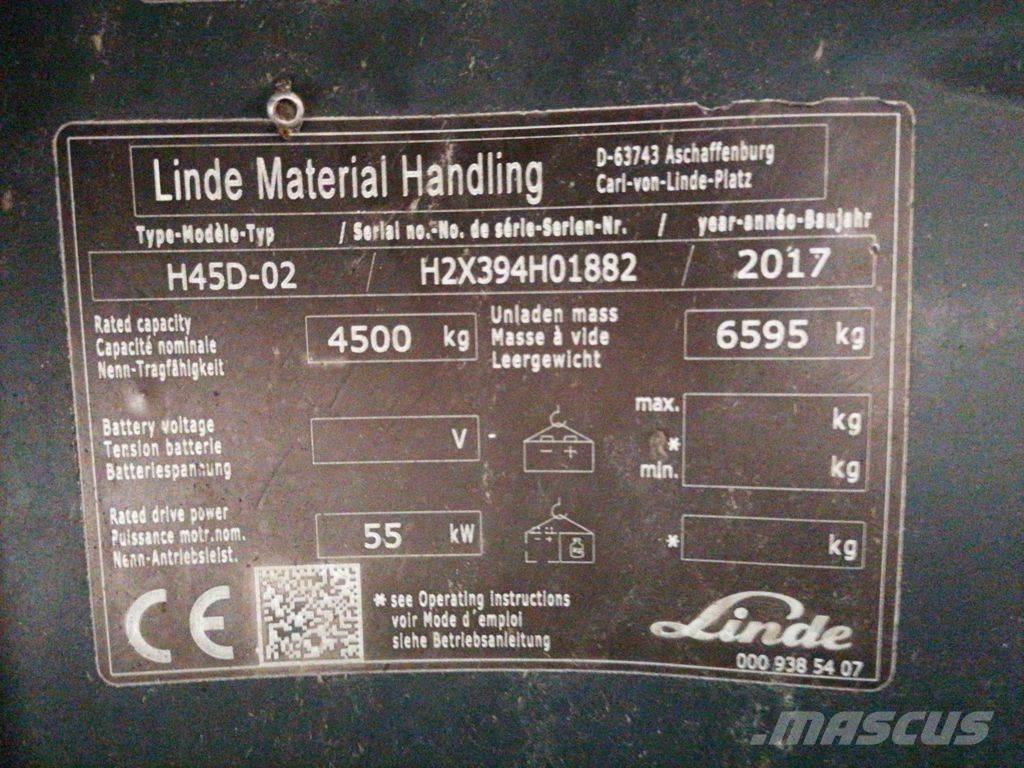 Linde H45D-02 شاحنات الديزل