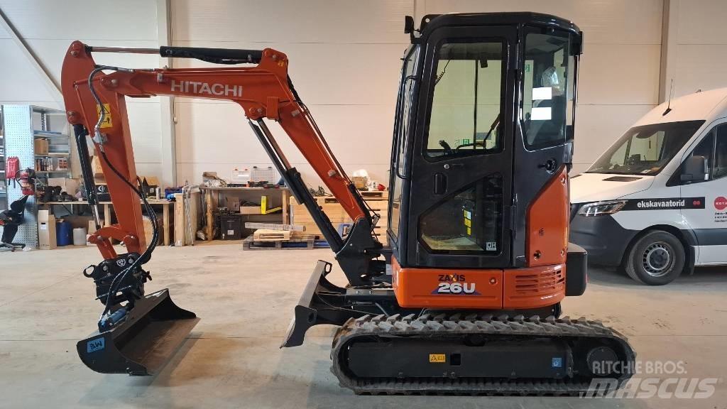 Hitachi ZX 26 U-6 حفارات صغيرة أقل من 7 طن (حفارات صغيرة)