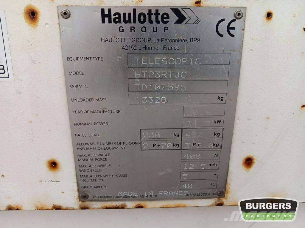 Haulotte HT23RTJO رافعات سلة تلسكوبية