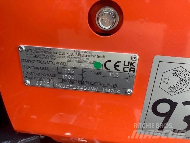 Kubota U 17-3 حفارات صغيرة أقل من 7 طن (حفارات صغيرة)