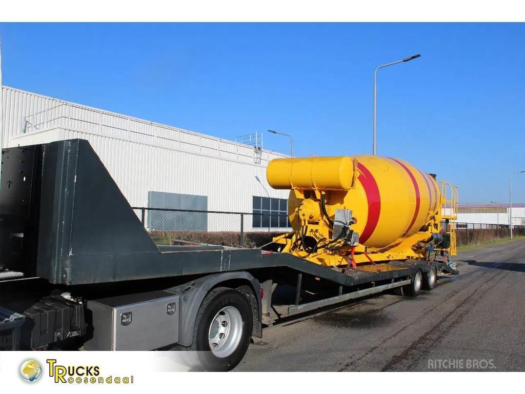 Fliegl 2 AXEL نصف مقطورة مسطحة منخفضة
