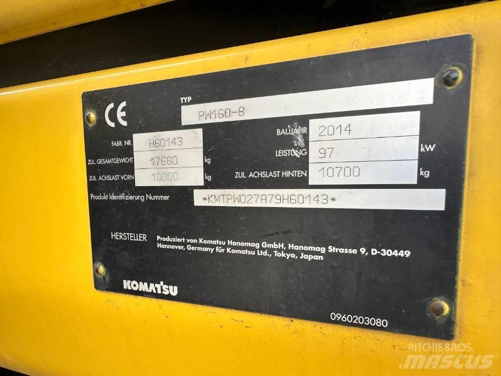 Komatsu PW 160-8 حفارات بعجل