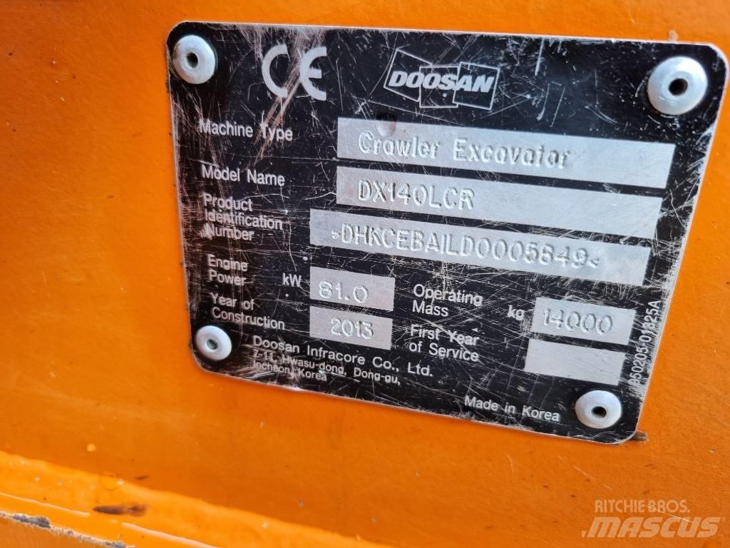 Doosan DX 140 LCR حفارات