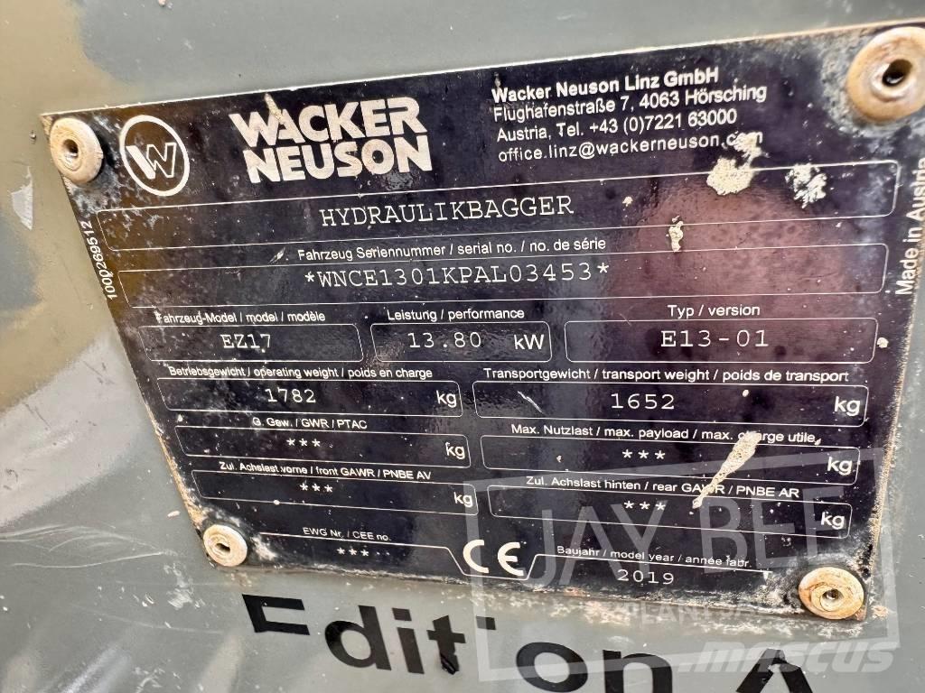Wacker Neuson EZ 17 حفارات صغيرة أقل من 7 طن (حفارات صغيرة)