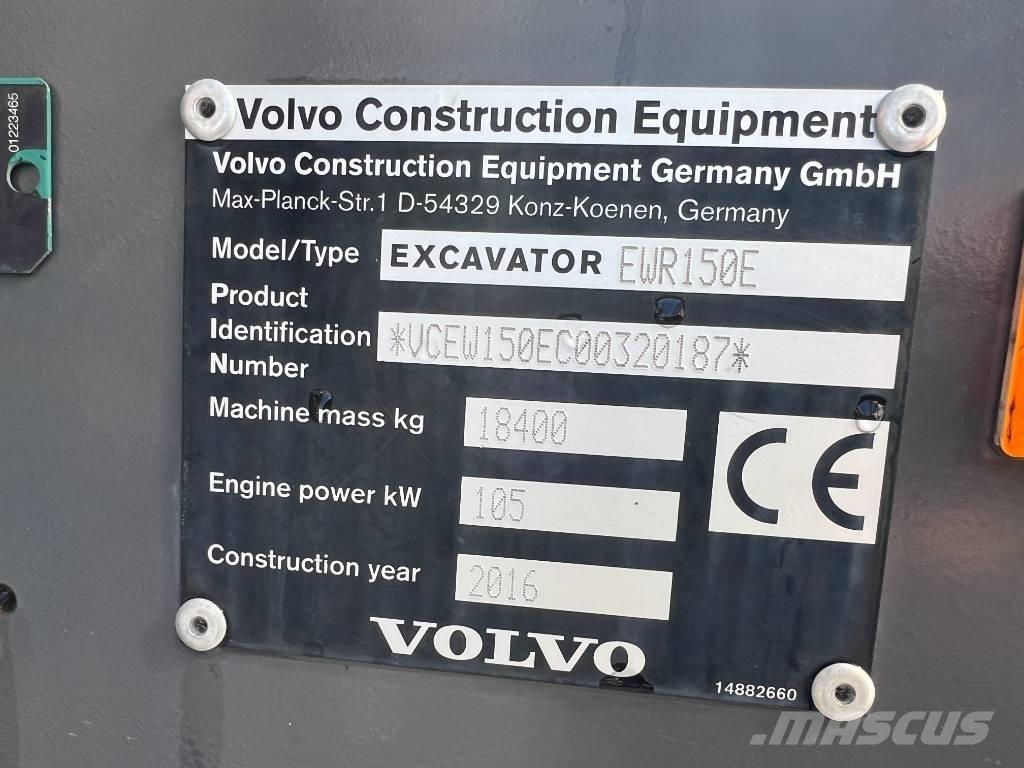 Volvo EWR 150 E حفارات بعجل