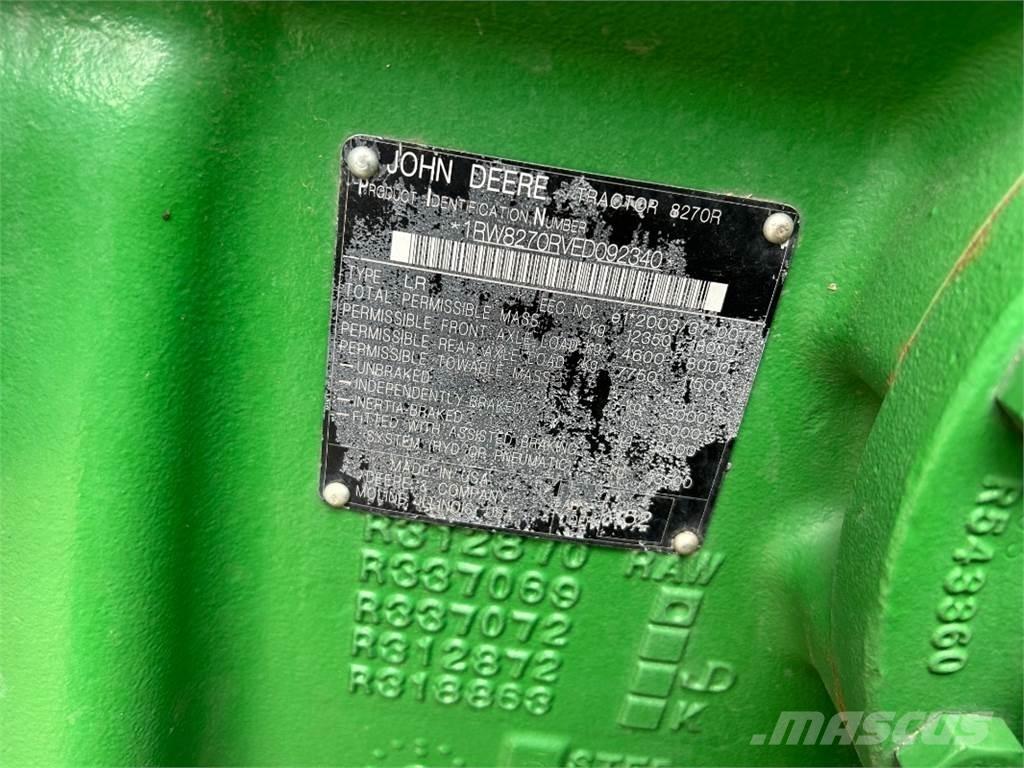 John Deere 8270R الجرارات