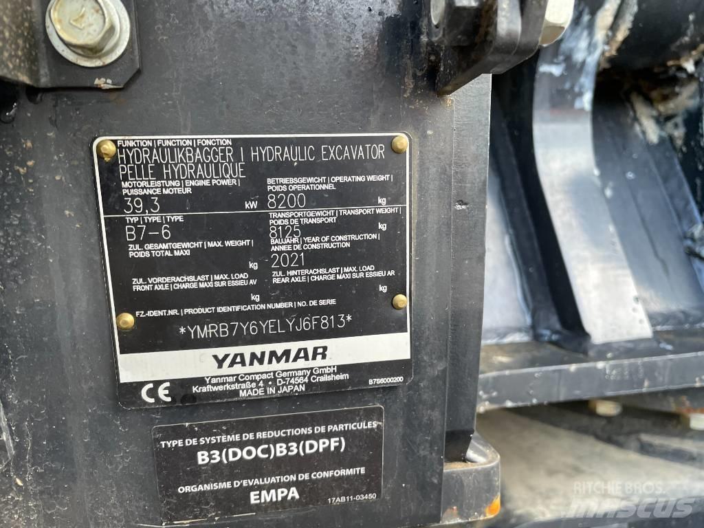 Yanmar B7 حفارات وسط 7 طن - 12 طن