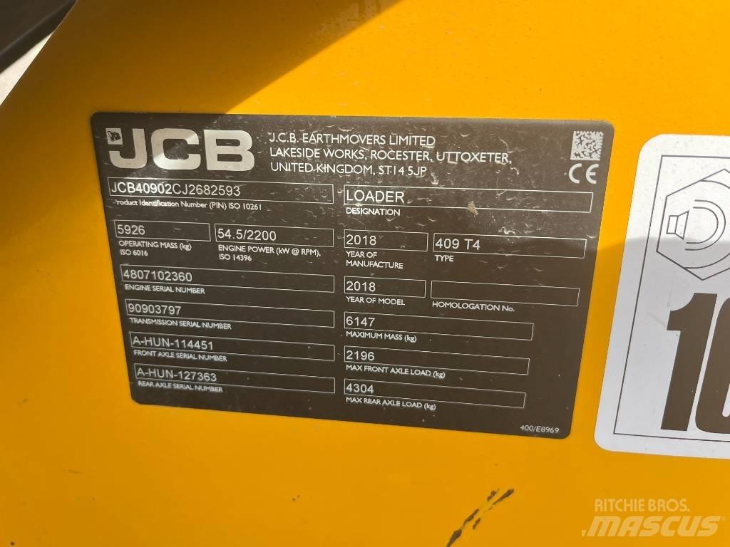 JCB 409 T4 لوادر بعجل