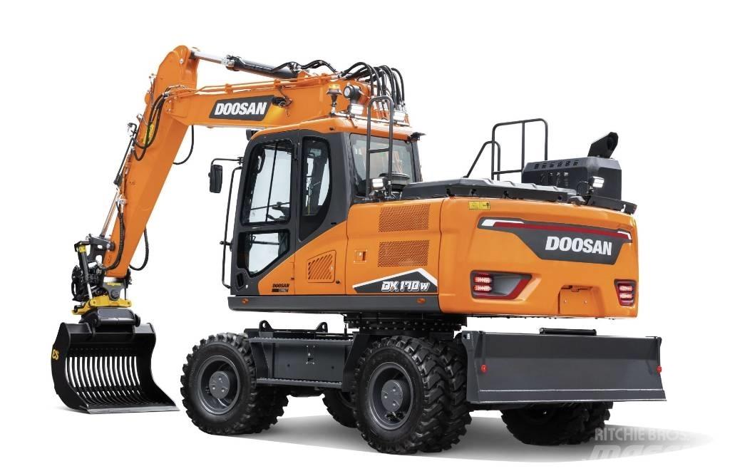 Doosan DX 170 W حفارات بعجل