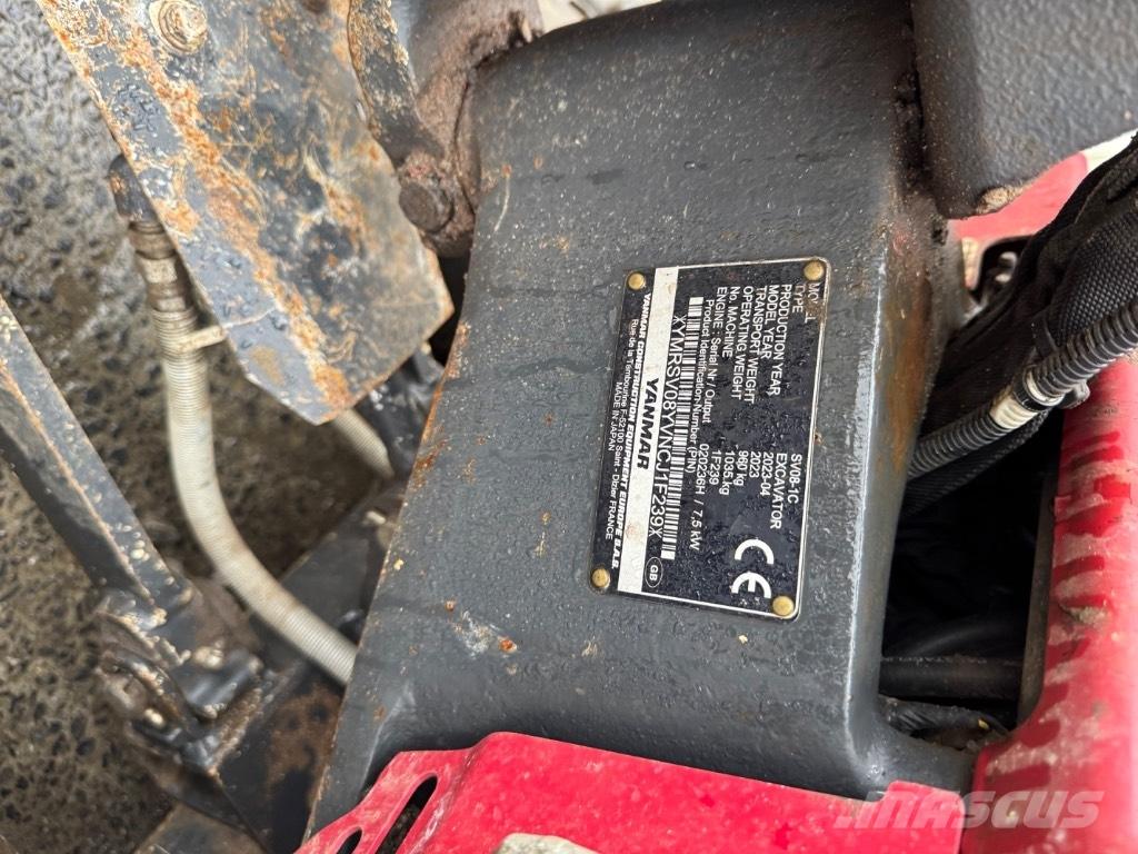Yanmar SV08 (1F239) حفارات صغيرة أقل من 7 طن (حفارات صغيرة)