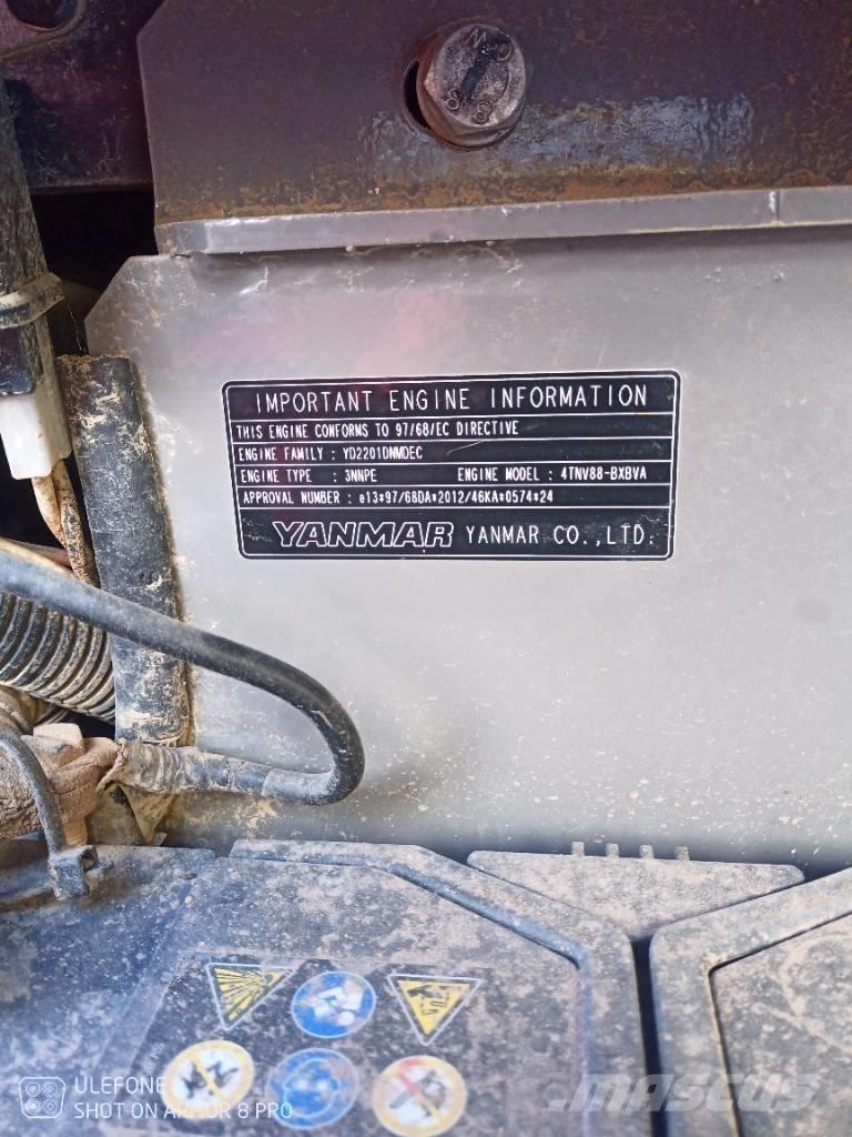 Yanmar Vio 50 U حفارات صغيرة أقل من 7 طن (حفارات صغيرة)