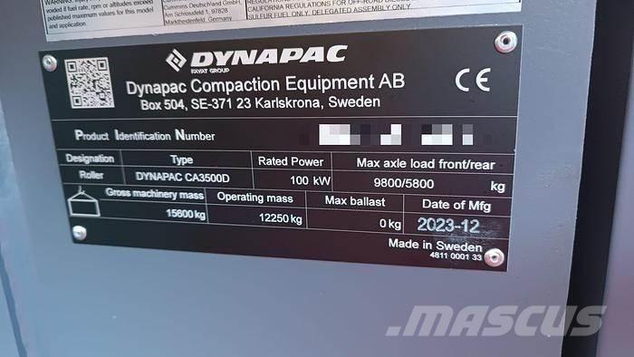 Dynapac CA3500D مداحل متنوعة