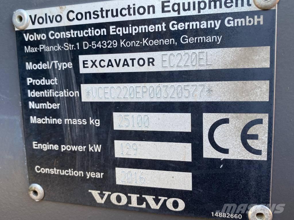 Volvo EC 220 E حفارات زحافة
