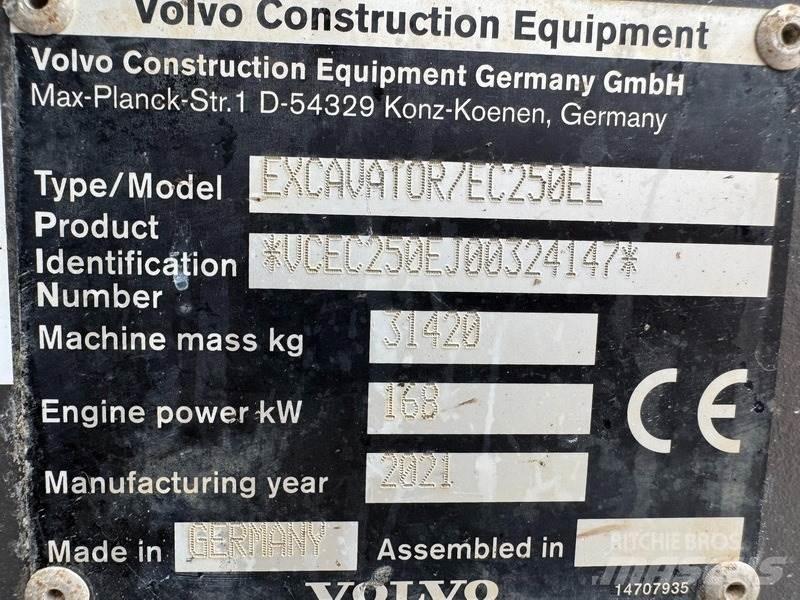 Volvo EC 250 EL حفارات زحافة