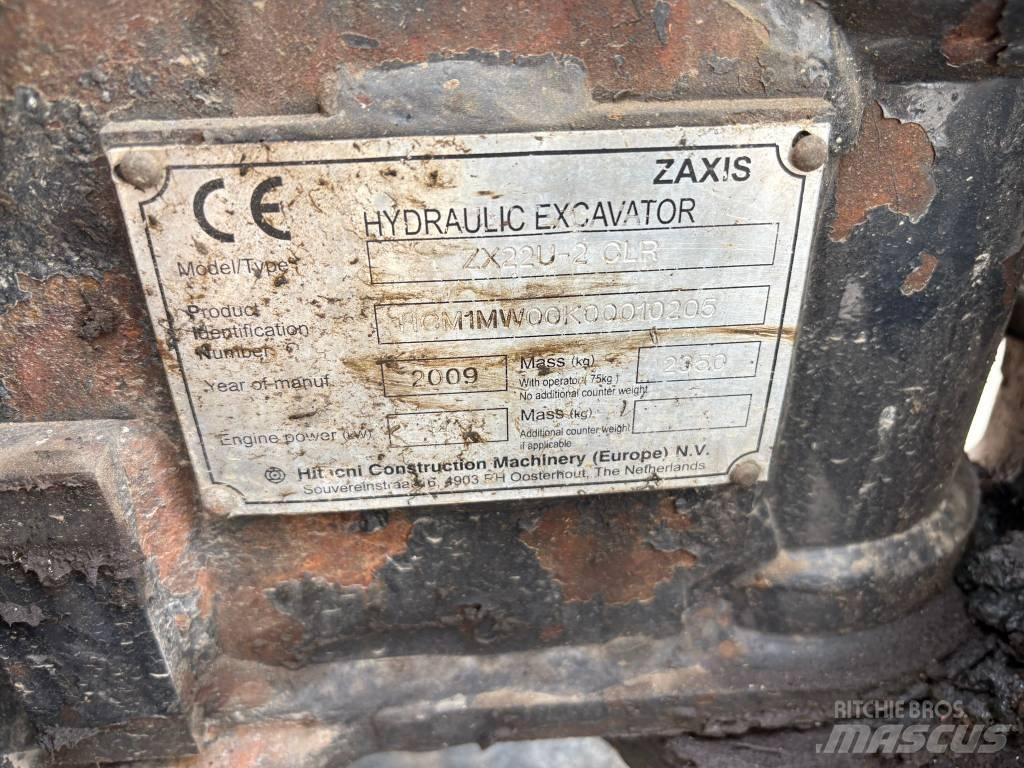 Hitachi ZX22U-2 حفارات صغيرة أقل من 7 طن (حفارات صغيرة)