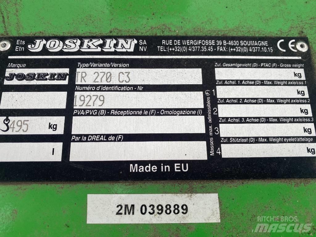 Joskin TR 270 C3 جزازات وأغطية المراعي