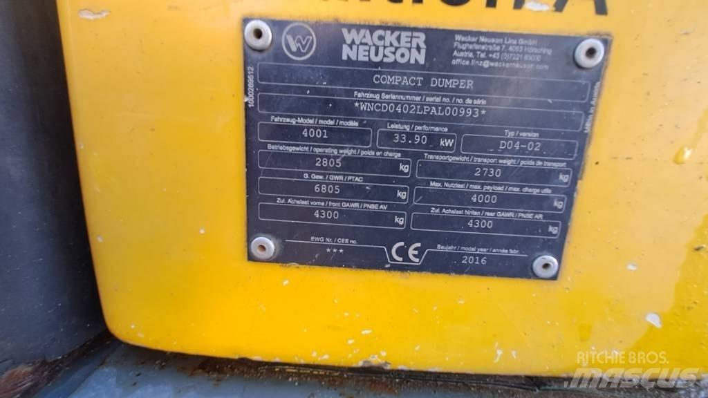 Wacker Neuson LD4001 عربات نقل قلابة للمواقع