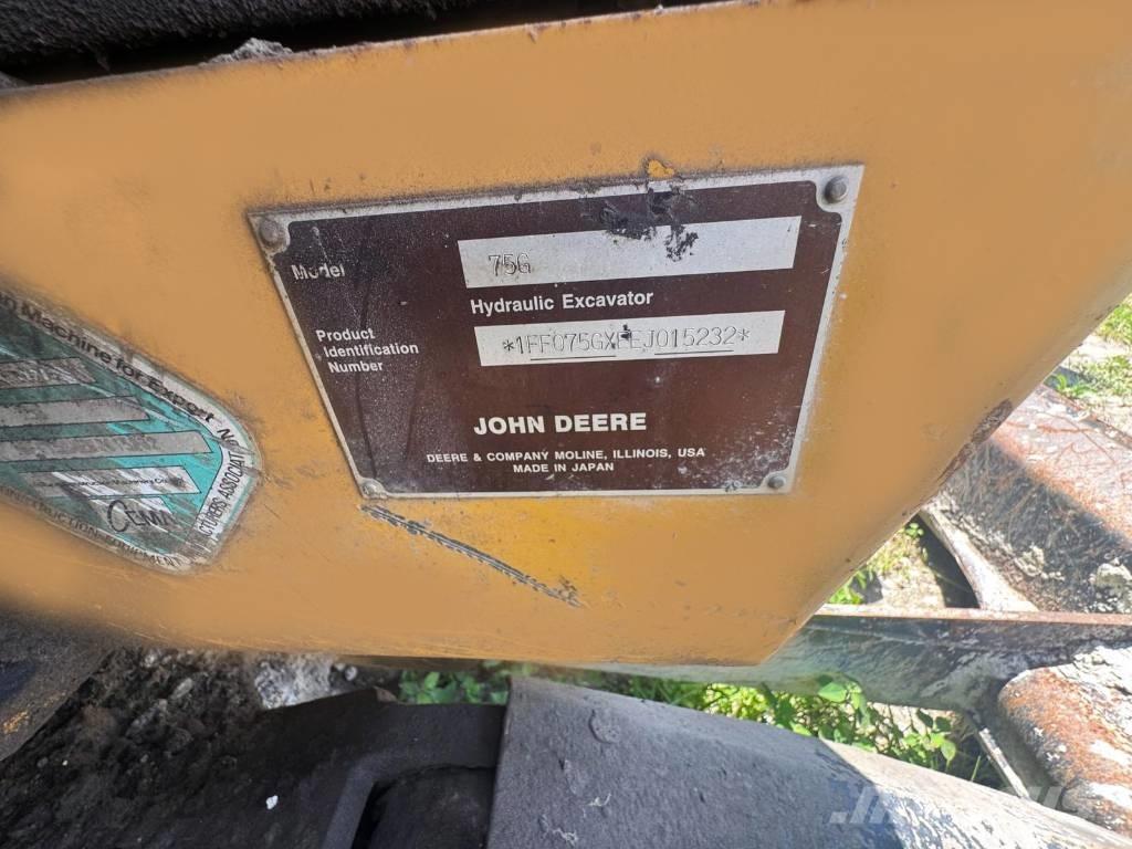 John Deere 75 G حفارات صغيرة أقل من 7 طن (حفارات صغيرة)