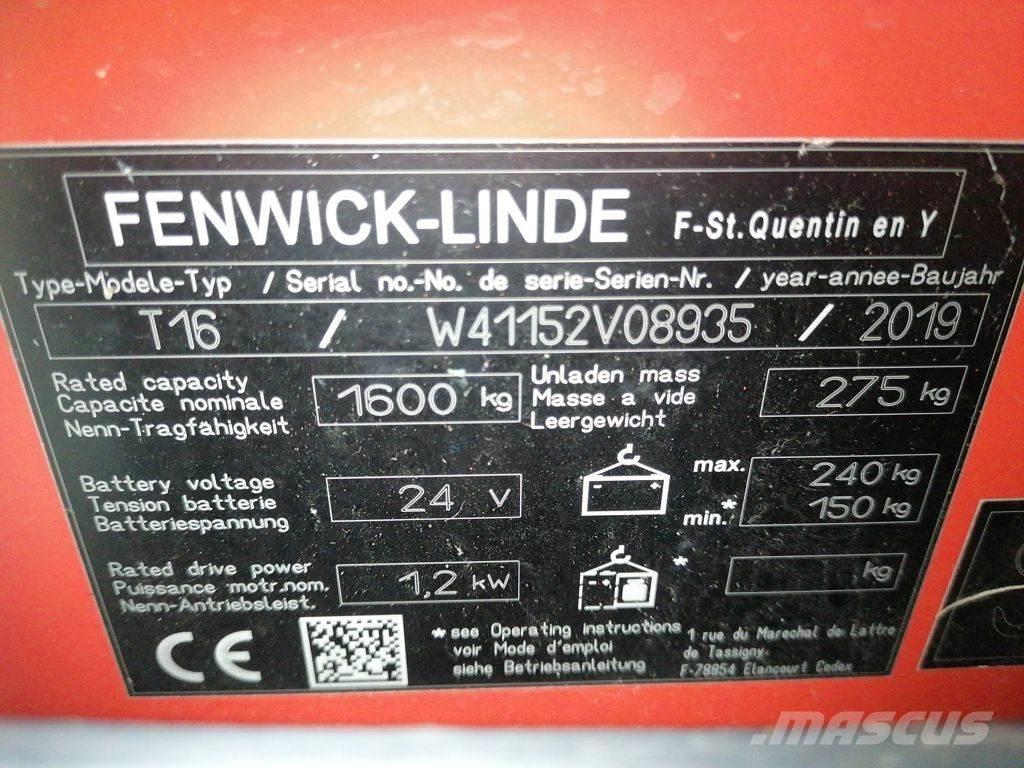 Linde T16L معدات الرفع منخفض المستوى