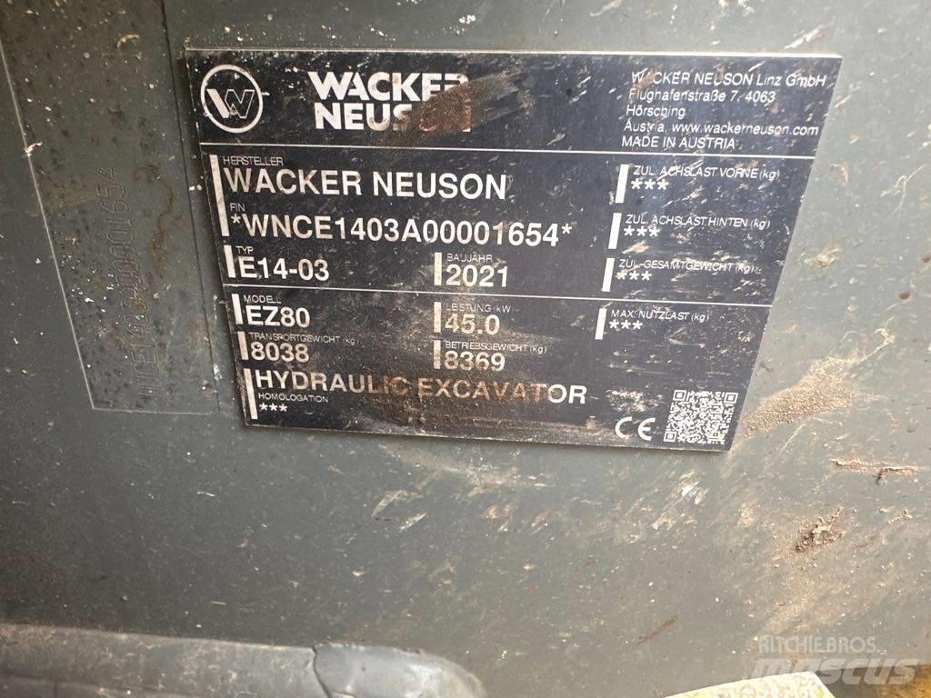 Wacker Neuson EZ80 حفارات زحافة