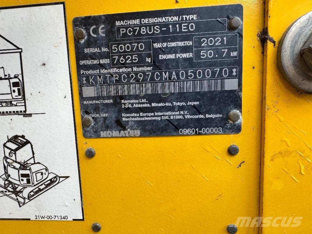 Komatsu PC 78 US حفارات وسط 7 طن - 12 طن