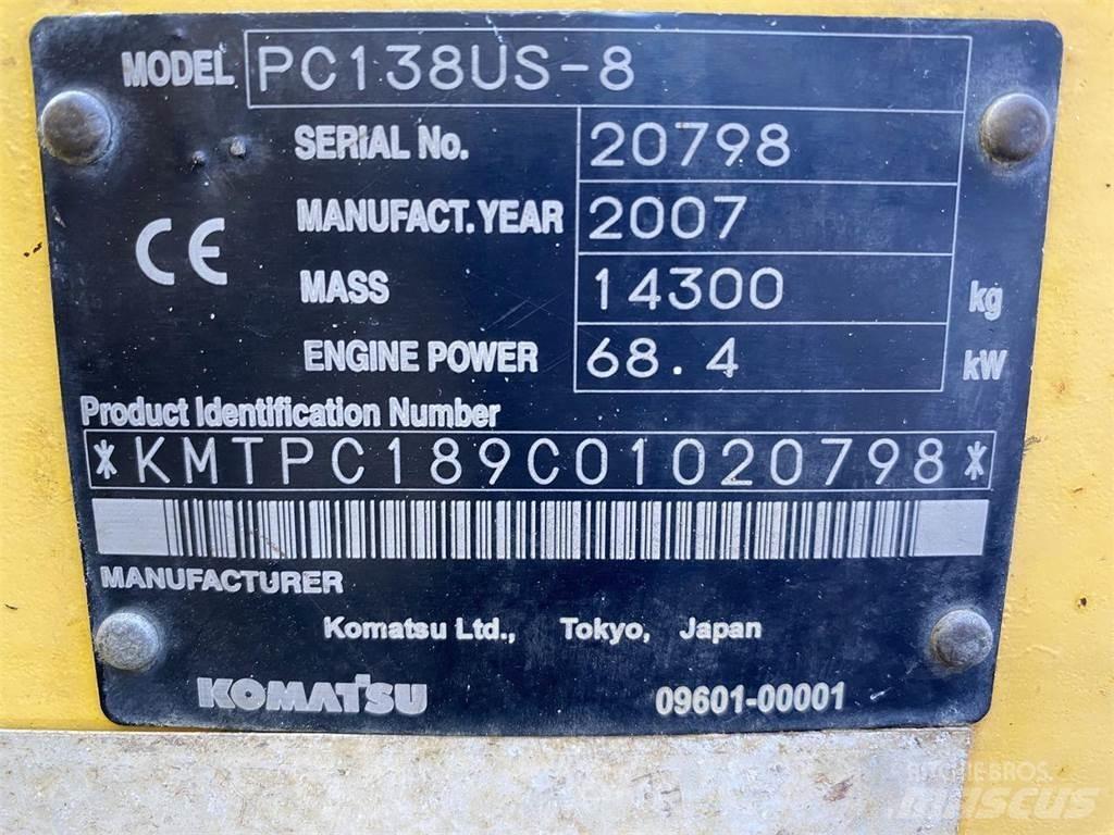 Komatsu PC138US-8 حفارات زحافة