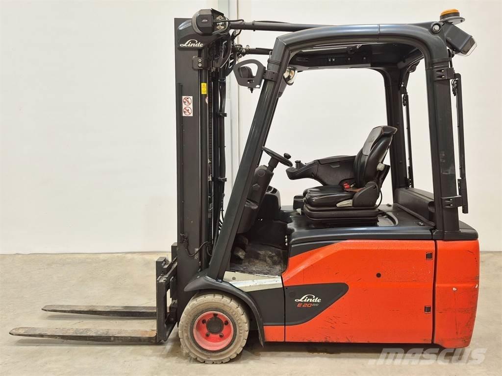 Linde E20L 02 386 شاحنات ذات رافعات شوكية تعمل بالكهرباء