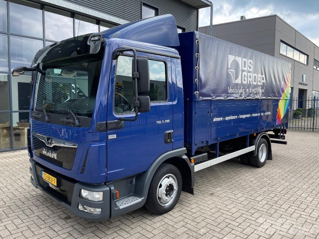 MAN TGL 7.190 شاحنات بغطاء جانبي