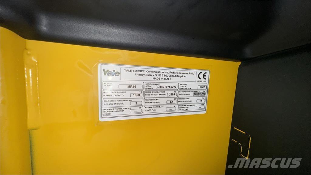 Yale MR16 شاحنة مناولة