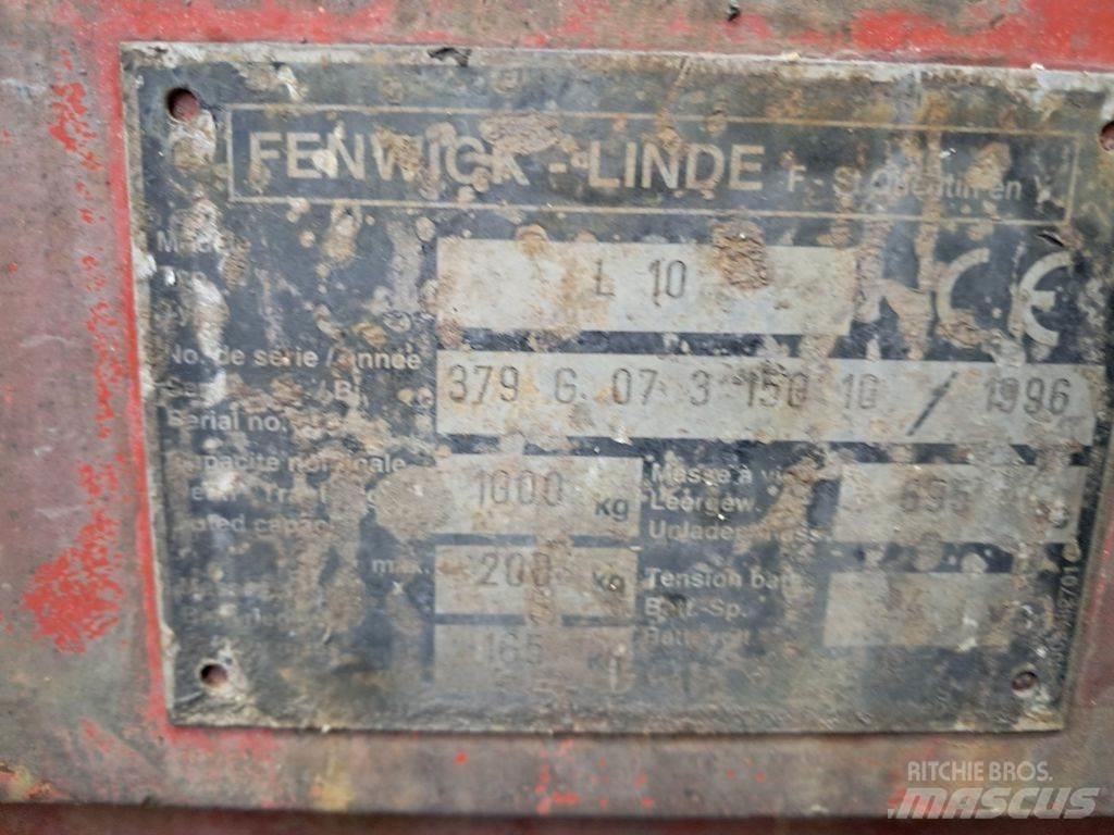 Linde L10 معدات التكديس الجوالة