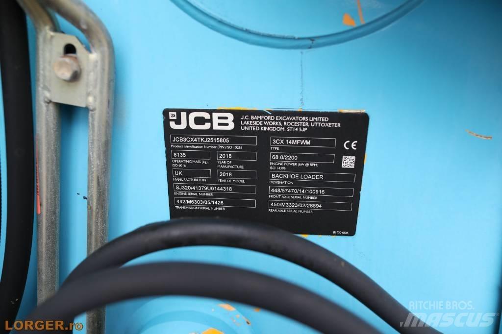 JCB 3 CX 14 لوادر ذات جرافات عكسية