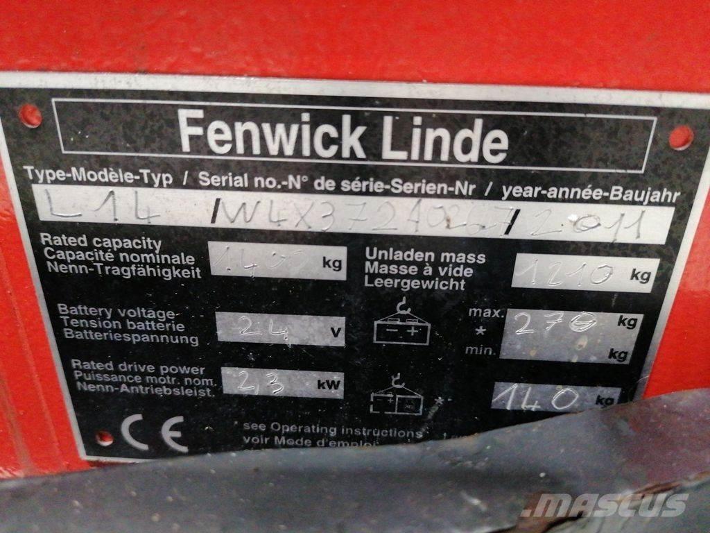 Linde L14 معدات التكديس الجوالة