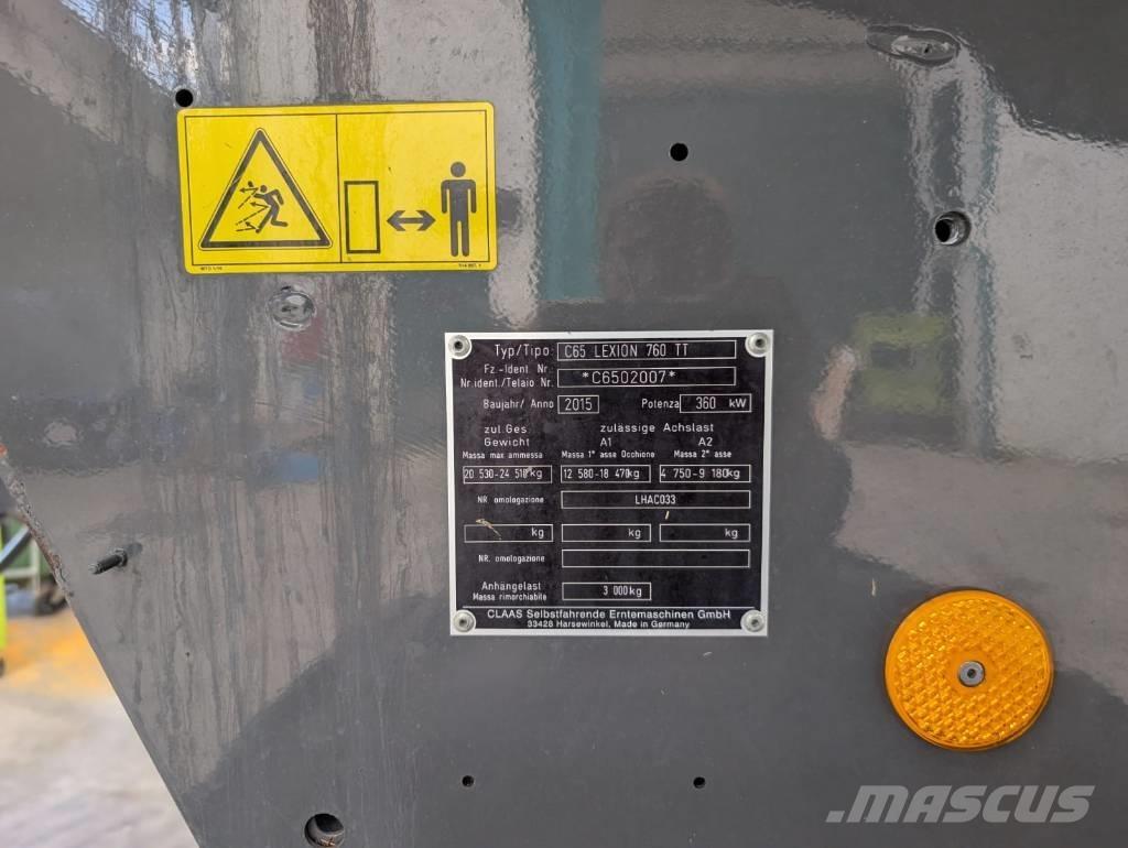 CLAAS Lexion 760 TT حصادات