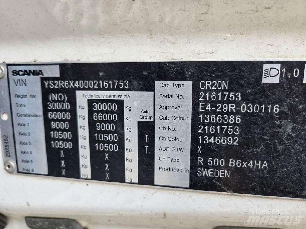 Scania R500 6X4 شاحنات قلابة