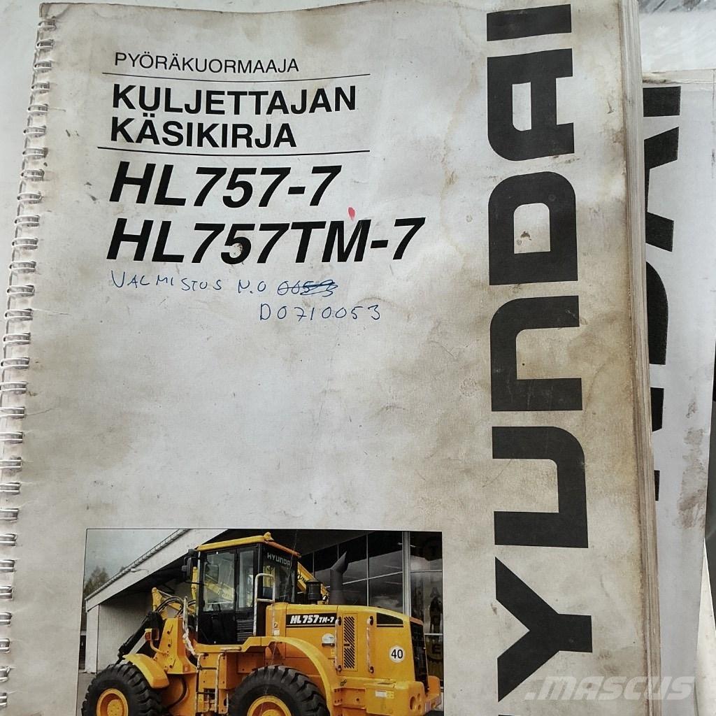 Hyundai HL 757-7 A لوادر بعجل