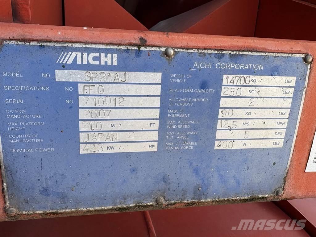 Aichi Sp21aj رافعات سلة تلسكوبية