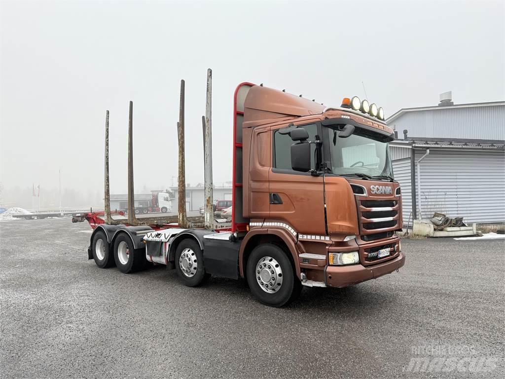 Scania R 730 8X4 شاحنات أشجار